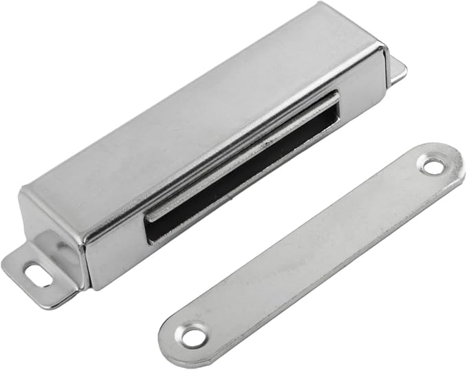 304 Stainless Steel Magnetic Cabinet Latch with 40kg Pull Force, Door Catch for Kitchen Bathroom and RV Use(XL)