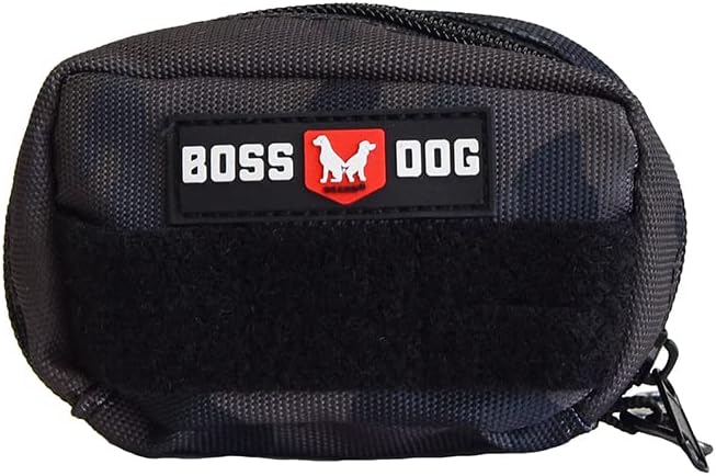 Boss Dog Tactical Molle Bag, Black Camo, Large