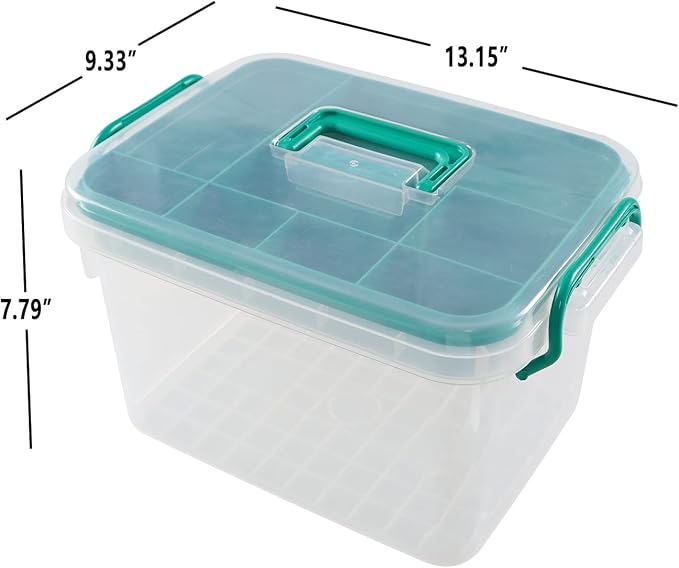 Clear Plastic First Aid Box Empty, Family Medicine Kit Storage Box