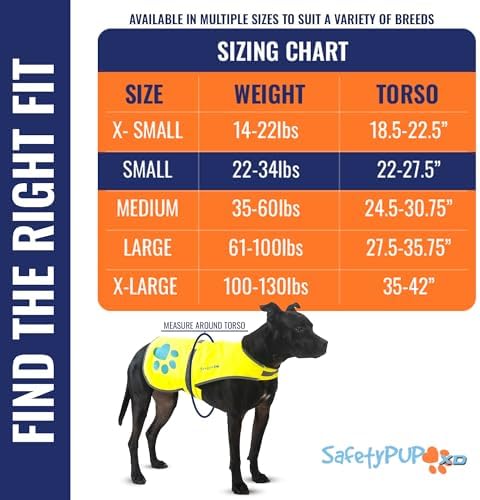 Reflective Dog Vest, Hi Vis Safety Gear for Low-Light Morning & Night Walks