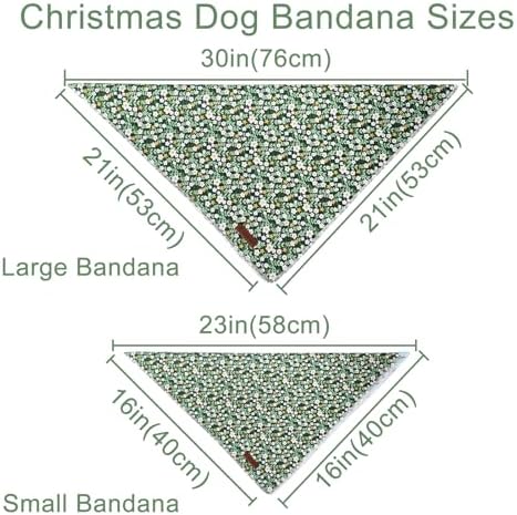 Summer Dog Bandana,Cute Pet Bandana with Flower Pattern,Adjustable Green Puppy Dog Bibs,Washable Triangle Dog Scarf for Boy,Girl Dogs or Cats…