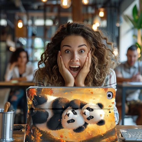 for Microsoft Surface Pro 11/10/9-13" 2024/2022 Tablet Case,Auto Wake/Sleep,Adjustable Stand Protective Cover - Cute Panda
