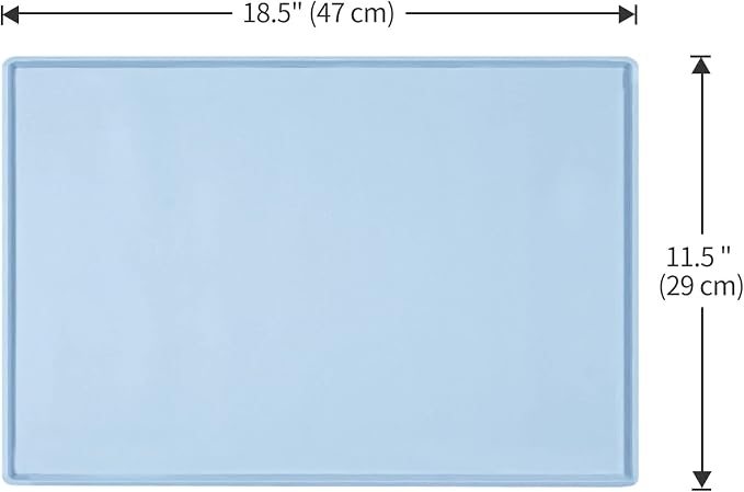 Silicone Dog Food Mat Waterproof Pet Feeding Tray for Small Medium Dogs