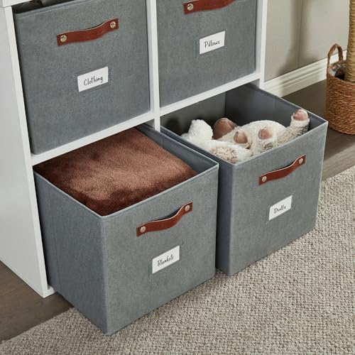 DECOMOMO Storage Bins, Storage Baskets for Shelves