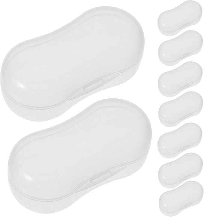 Homoyoyo 20pcs Pet Finger Toothbrush Storage Box, Pp Dustproof Carry Case | Protective Organizer for Pet Owners, Easy to Clean, Maintains Shape, Portable Box for Travel
