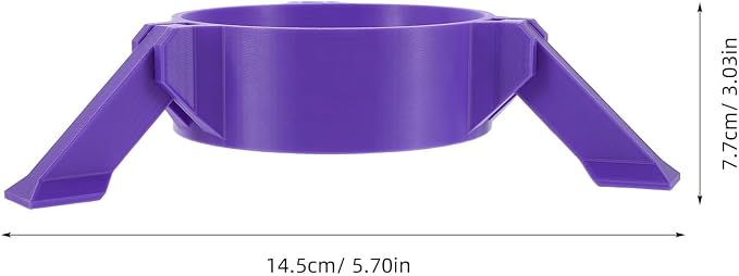Arrow Tube Stand Adjustable Round Base Floor Rack for Tournaments | Pet Build, Purple Finish, Portable Setup, Target Practice and Outdoor Sessions, Stable 3-leg Support with Height Adjustment
