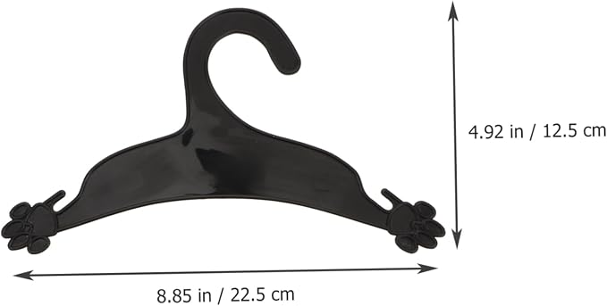 MAGICLULU 10pcs Pet Clothes Hanging Rack Claw Shaped Garment Hanger for Dogs Lightweight Windproof Coat Organizer for Pet Apparel