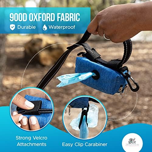 Premium Dog Poop Bag Holder for Leash - Convenient Dog Poop Bag Dispenser with Durable Design - Stylish Accessory for Easy Cleanup - Ideal for Dogs, Puppies, and Outdoor Walks - Coffee