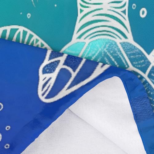 Pardick Summer Plastic Bag Holder Ocean Theme Sea Turtle Wall Mount Grocery Bag Holder Washable Plastic Bag Dispenser Garbage Bag Organizer for Home Kitchen Decor, Gifts for Women Mom Family Friends