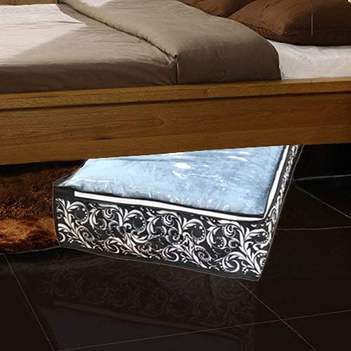 Under Bed Storage Bags, Organizer Storage Containers, 39.4 Lx11.7 Wx5.9 H Inches, Washable Strong with Transparent PVC Window