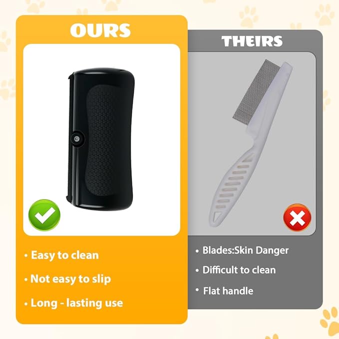 Tails Deshedding Brush,2025 New Pet Hair Remover Comb for Shedding,Grooming Brush for Dogs and Cats,Pet Long and Short Hair Removal Tool (Black/1pcs)