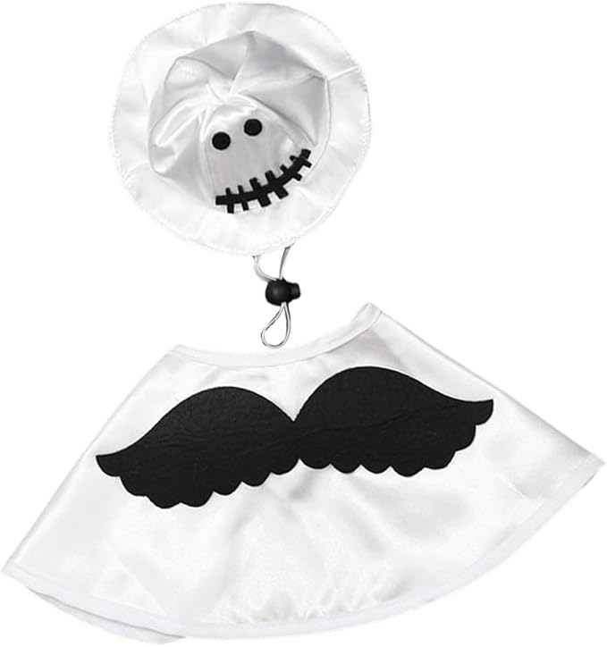 Totority 1set Halloween Pet Costume Cape Hat for Dogs Cats Lightweight Chic Design for Parties Halloween Christmas Apparel for Pets to Stand