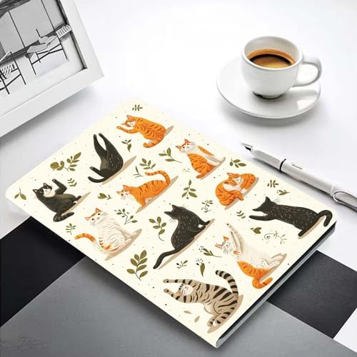 for Samsung Galaxy Tab A 8.0 2017(SM-T380/T385) Tablet Case,Premium Leather Folio Stand Auto Wake/Sleep,Multiple Viewing Stand,Cute Cats