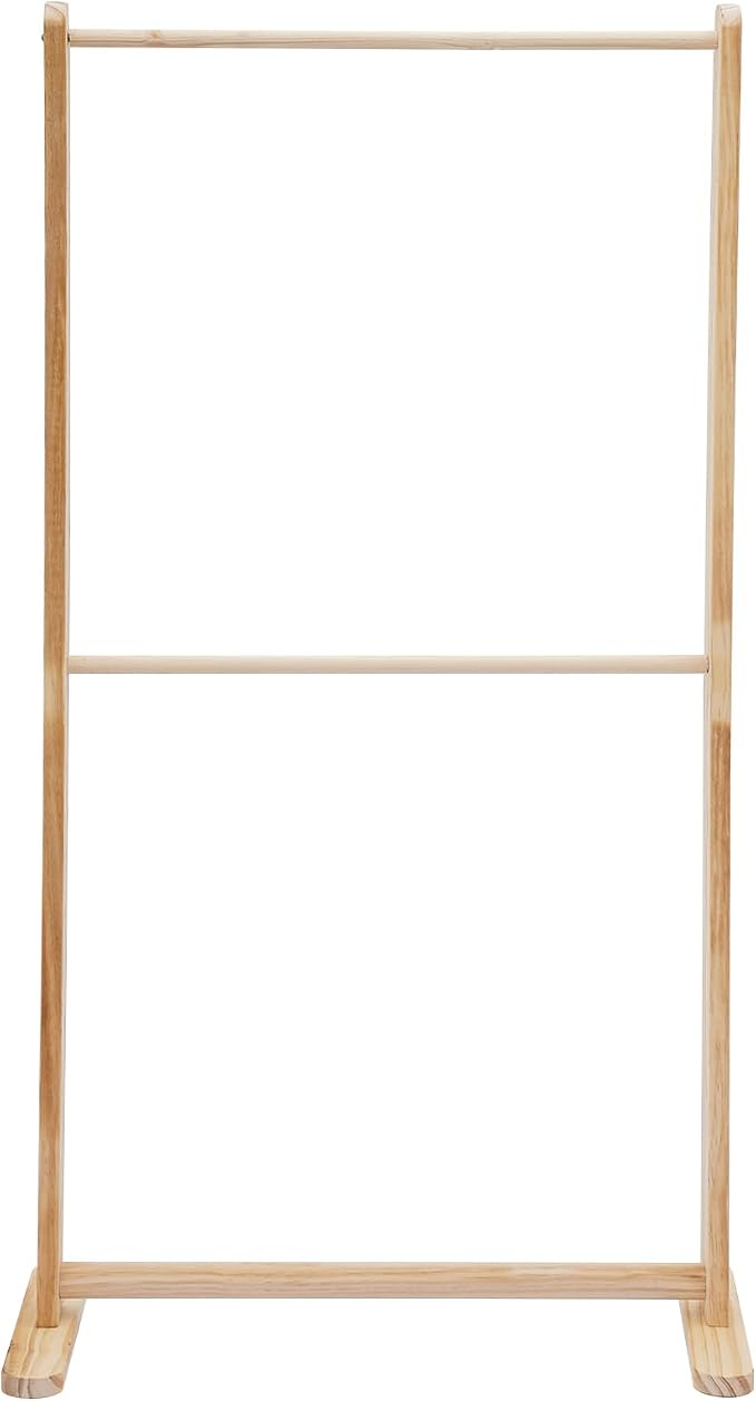 Retail Garment Display Stand, Children Pet Clothing Garment Display Rack,43.3" Height Dog Clothing Display Stand, Removable Cross Bar, Stainless Steel Screws,Wooden