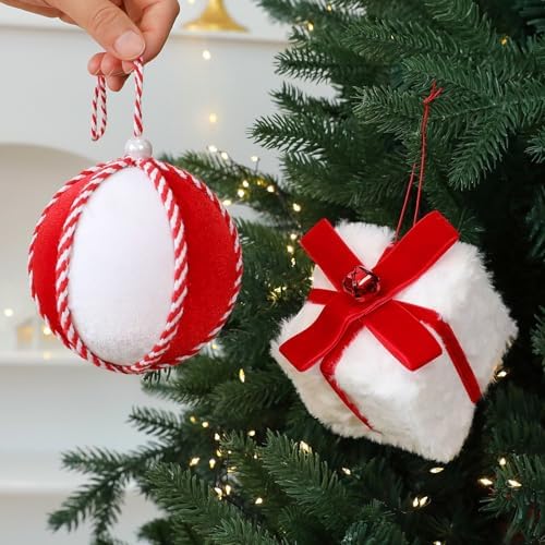 Festival Velvety Tree Hanging Decorations Assorted Holiday Ornament for Pets Durability Craft Supplies Festival Craft Ornament