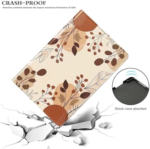 for Samsung Galaxy Tab S6 10.5" Tablet Case(Model SM-T860/T865/T867) 2019 Release,Premium Leather Folio Stand Auto Wake/Sleep,Multiple Viewing Stand,Boho Botanical Plant