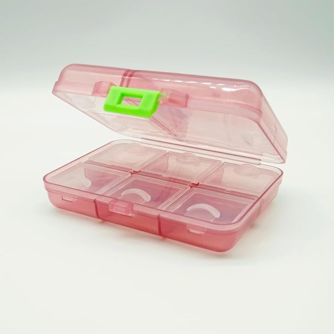 Weekly Pill Organizer, Waterproof 7 Day Large Daily Pill Reminder | Cute Vitamin Case Compact Medicine Container Box, Portable Travel Pill Holder Supplement Medication Calcium Tablet Dispenser