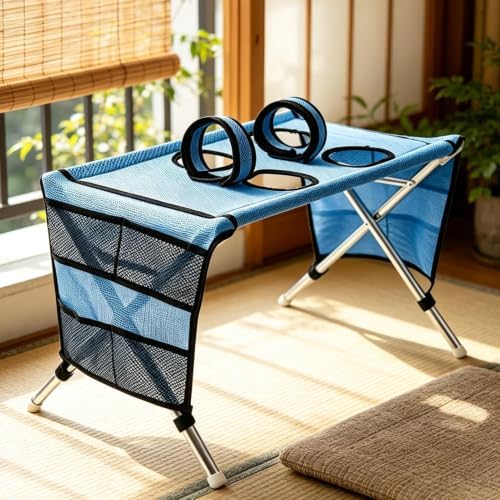 Dog Grooming Hammock- Non-Slip Pet Hammock with Stand | Foldable Frame | 830 G Pet Wash Hammock | Eight-Hole Suspending Bath Hammock For Small Medium Pets, Puppies, Cats, Home, Salon
