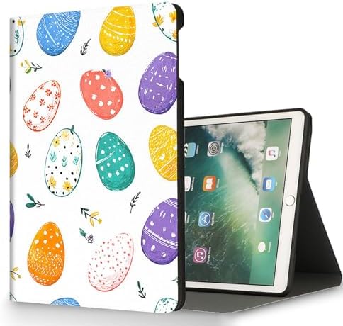 for Microsoft Surface Pro 11/10/9-13" 2024/2022 Tablet Case,Auto Wake/Sleep,Adjustable Stand Protective Cover - Easter Egg Pattern