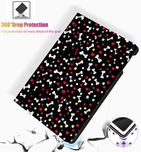 for Microsoft Surface Pro 8-13" 2021 Tablet Case,Auto Wake/Sleep,Adjustable Stand Protective Cover - Cute Dog Bone Heart