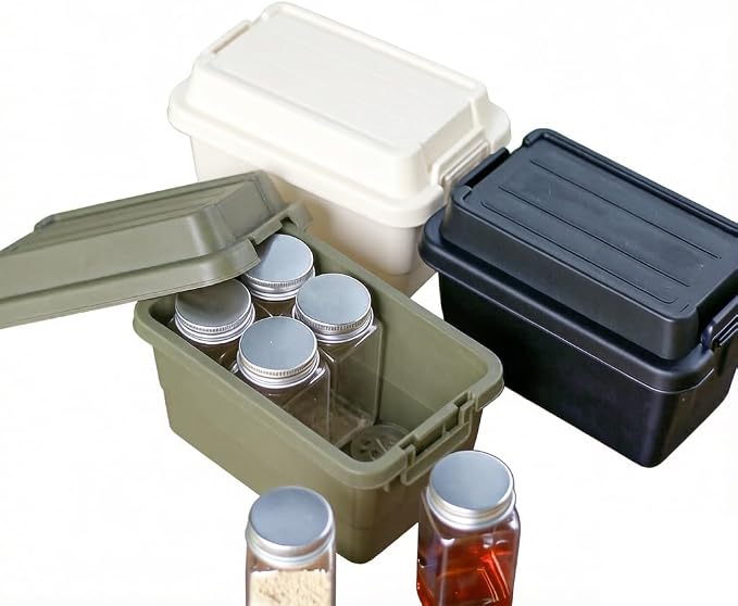6-Piece Camping Spice Kit, BPA-Free Leakproof, Portable Seasoning Organizer for Travel