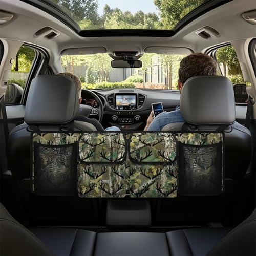 Camouflage Car Trunk Organizer Hanging Car Back Seat Storage Bag Foldable Automotive Interior Accessories Suitable Most Sedans SUV Jeep Trucks Van