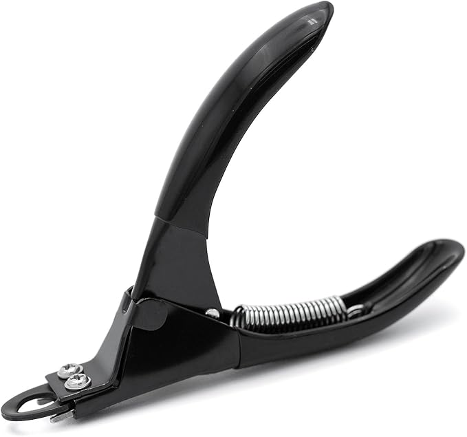 Jeffers Pet Nail Trimmer Large Hole Black – Guillotine Clippers for Dog, Cat, Puppy & Small Animal Grooming – Stainless Steel Blade, Non Slip Grip, Pet Grooming Tool for Home & Travel