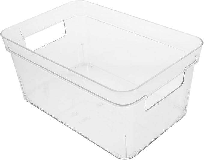 jojofuny Pet Storage Box Handle Multifunctional Organizer for Stationery Makeup and Bathroom Items Portable Small Storage for