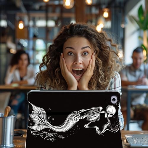 for Microsoft Surface Pro 7 Plus,Surface Pro 7/6/5/4 12.3" Tablet Case,Auto Wake/Sleep,Adjustable Stand Protective Cover - Skeleton
