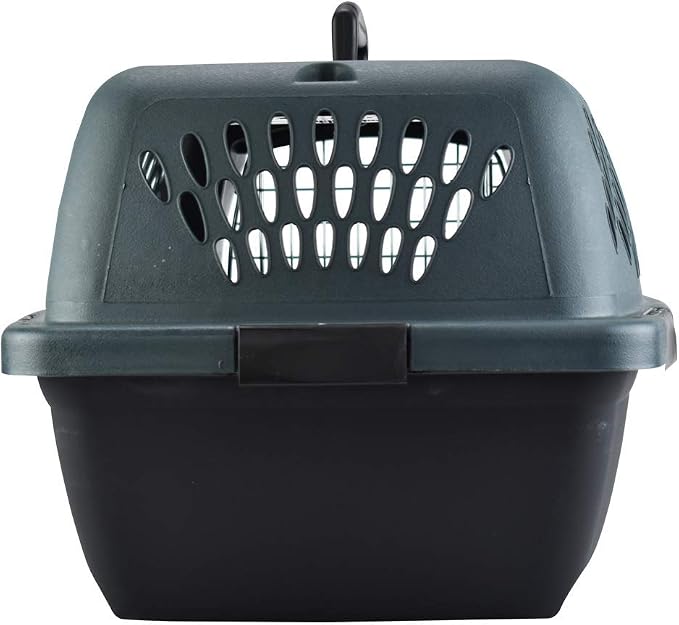 Petmate Pet Porter Dog Kennel 23in, Dark Gray and Black, Pets up to 15lbs | Made in USA