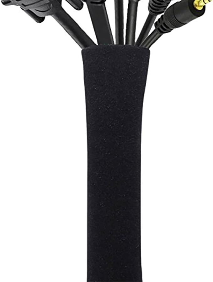 Zerodis Other Watering Irrigation Supplies Neoprene Zipper Wire Hider Protector for Home Office Organize Cords and Prevent Pet Damage Cable Management Sleeve (2)