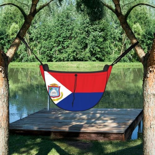 Flag of Saint Martin Car Seat Organizer-Backseat Storage Bag for Travel | Waterproof Durable. Holds Snacks Gear Essentials. Fits Most Cars.