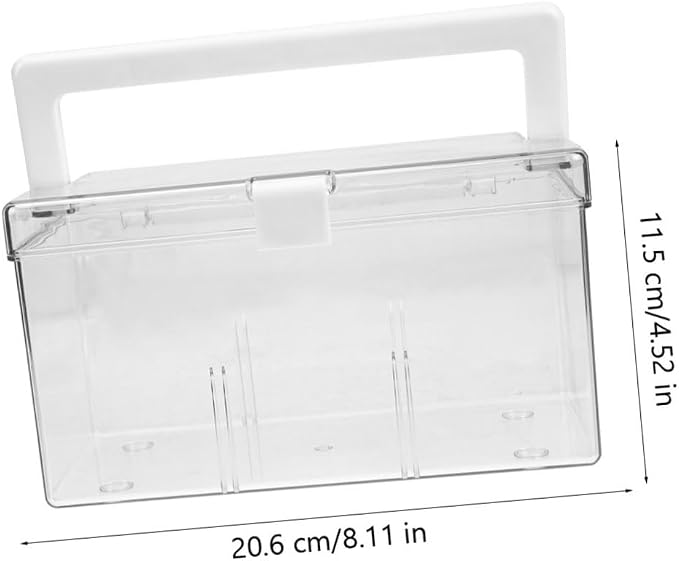 Portable First Aid Box Organizer with Handle PET Storage Case | Lightweight Multi Function Design, Travel and Camping Use, Body, Empty Kit Organizer
