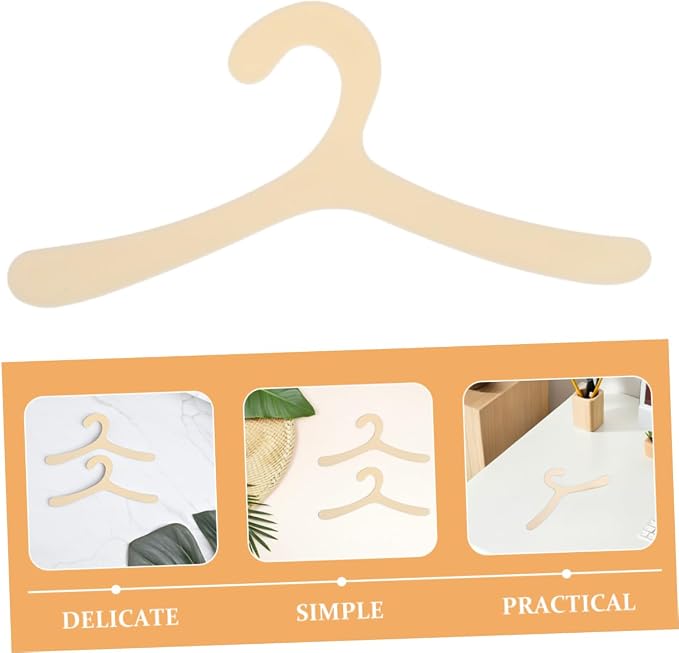 Abaodam 20pcs Pet Clothes Hanger Rack for Small Dogs and Cats Plastic Organizer for Puppy and Cat Apparel Fashionable and Easy to Use