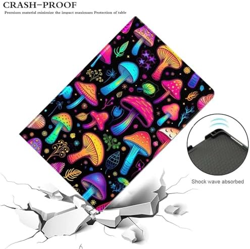 for Samsung Galaxy Tab S5e Case 2019 10.5”Model SM-T720/T725,Premium Leather Folio Stand Auto Wake/Sleep,Multiple Viewing Stand,Mushrooms