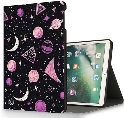 for Microsoft Surface Pro 11/10/9-13" 2024/2022 Tablet Case,Auto Wake/Sleep,Adjustable Stand Protective Cover - Star Moon Planet
