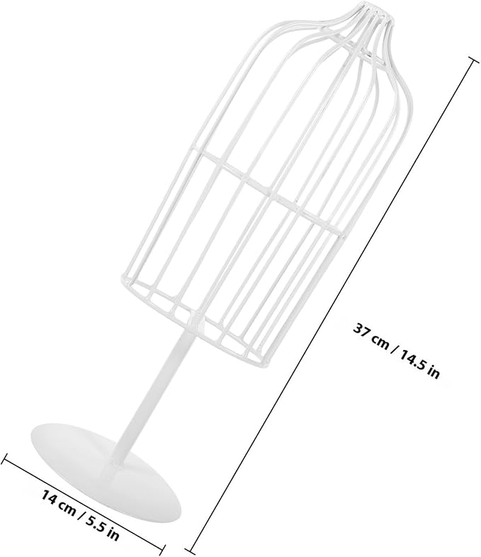 Sturdy Iron Pet Dress Mannequin Stand for Puppy and Cat Clothes Display and Pet Coat Hanging Rack White Small Clothes Organizer