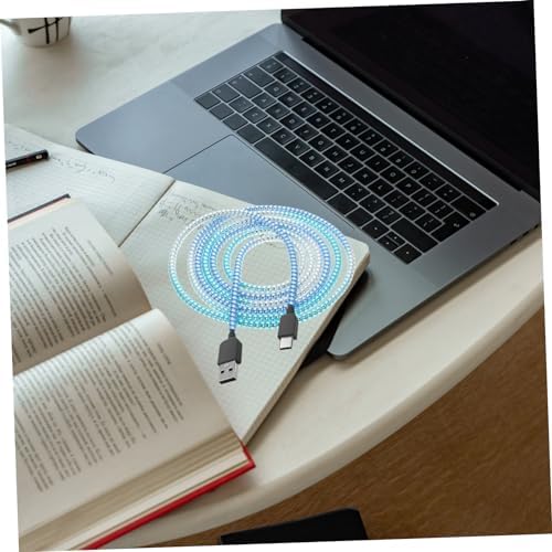 Happyyami 1.4m Charging Cord Protector for Phone Charger Cable Organizer Wire Protector for Pets