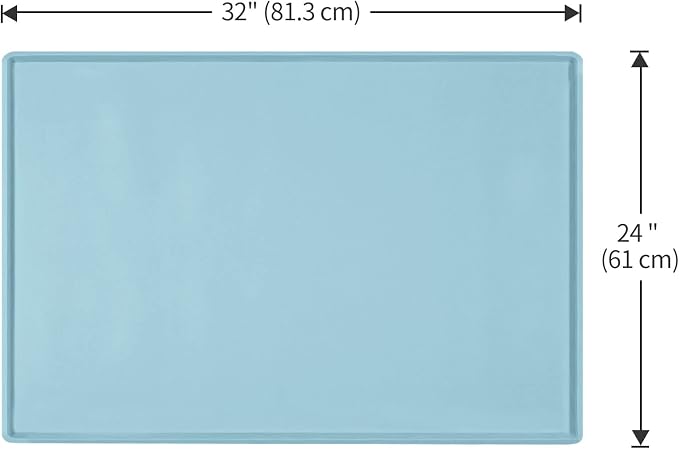 Silicone Dog Food Mat Waterproof Pet Feeding Tray for Large Dogs
