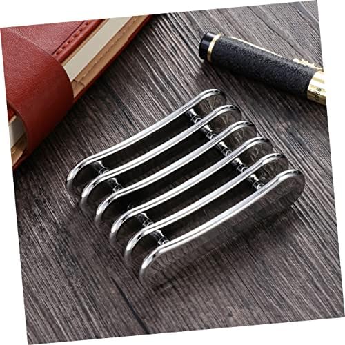 6pcs Nail Art Pen Holder Golden Silver Stands for Nail Brush and Art Tools Portable Organizer for Manicure