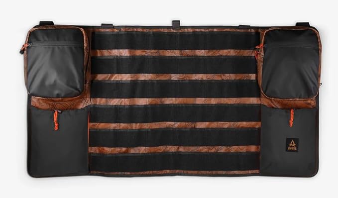 Bench Panel | Modular Base for Vehicle Seatback Organization | MOLLE-Compatible, Recycled Fabric, Camel