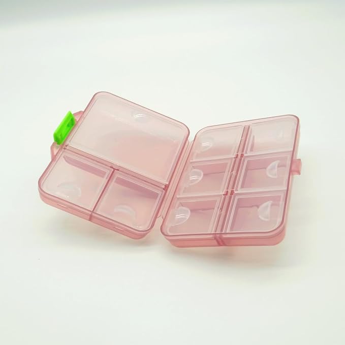 Weekly Pill Organizer, Waterproof 7 Day Large Daily Pill Reminder | Cute Vitamin Case Compact Medicine Container Box, Portable Travel Pill Holder Supplement Medication Calcium Tablet Dispenser