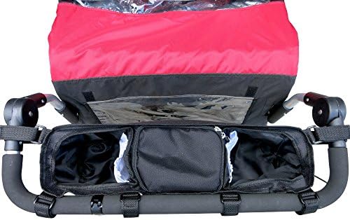 Booyah Double Stroller Organizer - Fits Clevr, Aosom & Best Choice Double Baby & Pet Strollers