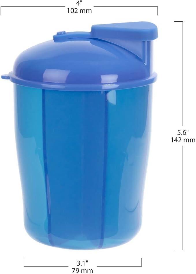 Ezy Dose 30-Day Vitamin Organizer, 6 Large Compartments, Blue, BPA-Free | Monthly Storage System Features Spacious Sections for Supplements, 6 Large Compartments for Organized Daily Routines
