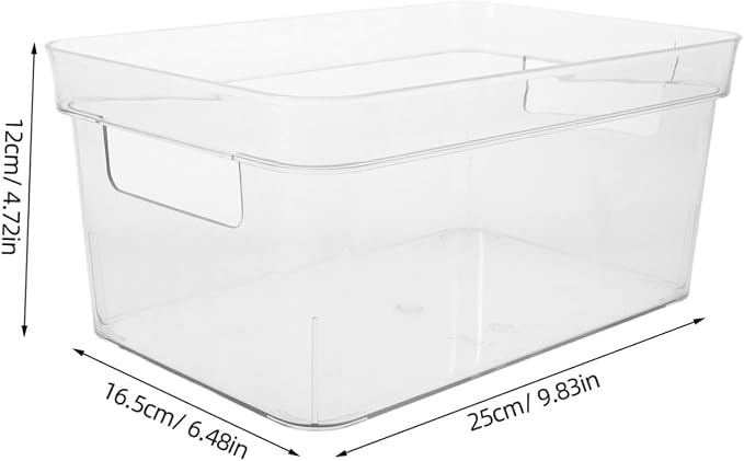 jojofuny Pet Storage Box Handle Multifunctional Organizer for Stationery Makeup and Bathroom Items Portable Small Storage for