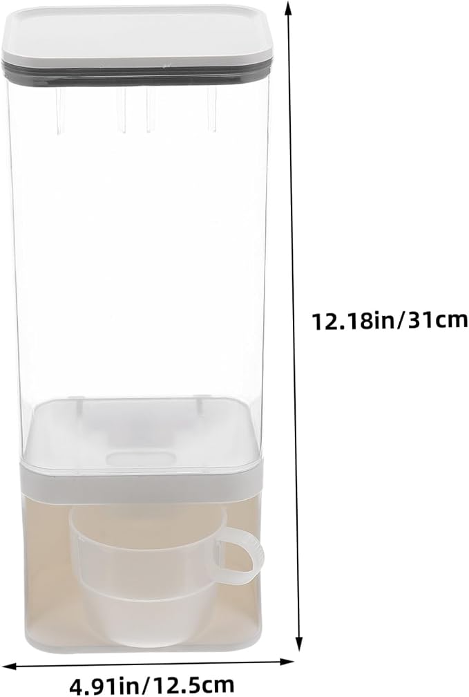 BESPORTBLE Pet Food Storage Wall-mounted Dispenser for Dogs and Cats Airtight and Moisture Food Storage Case