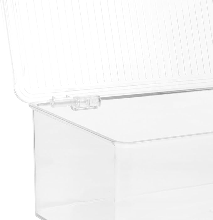 Portable CD Box with Lid, PET Dustproof Storage Case | Lightweight Space Saving Organizer for Discs, Portable Album Storage, Large Capacity Design