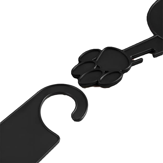 Pink Plastic Dog Puppy Pet Clothes Rack Hanger (L, Black)