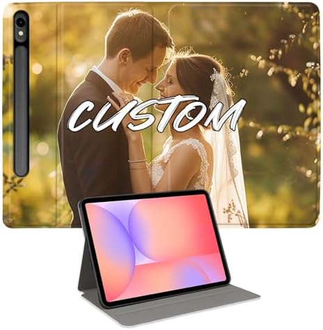 Custom Photo Personalized Flip Case for Samsung Galaxy Tab S9 11 inch(2023),Model Code: SM-X710/X716B, Samsung Galaxy Tablet Customized Picture Text Leather Stand Cover Protective Case