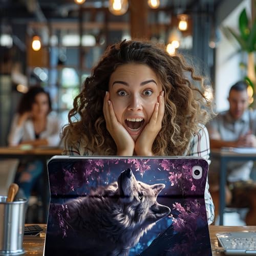 for Microsoft Surface Go 4/3/2/1-10.5" 2021 Tablet Case,Auto Wake/Sleep,Adjustable Stand Protective Cover - Wolf